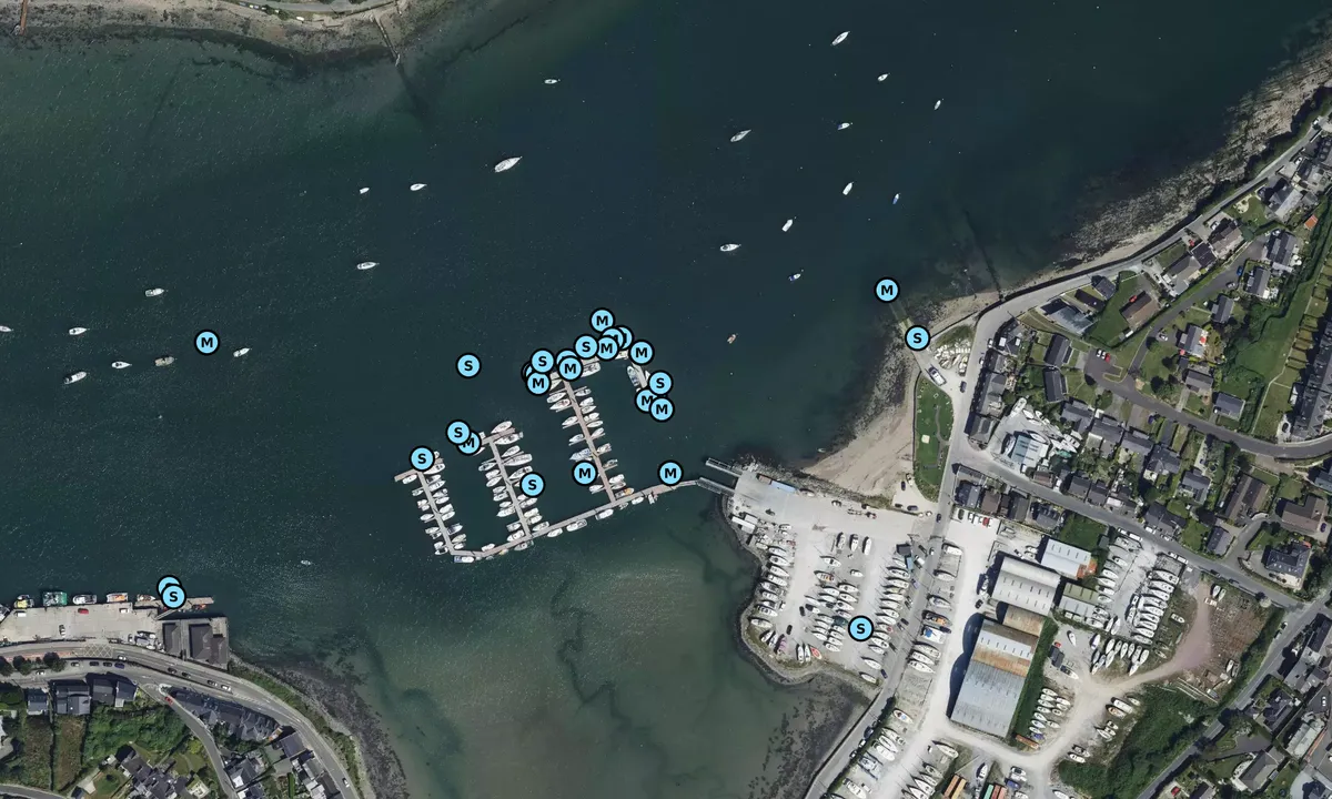Satelite image of Crosshaven Boatyard Marina - Kelliher's Field