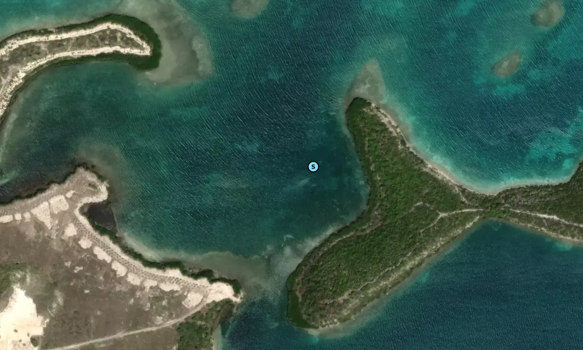 Satelite image of Crump island