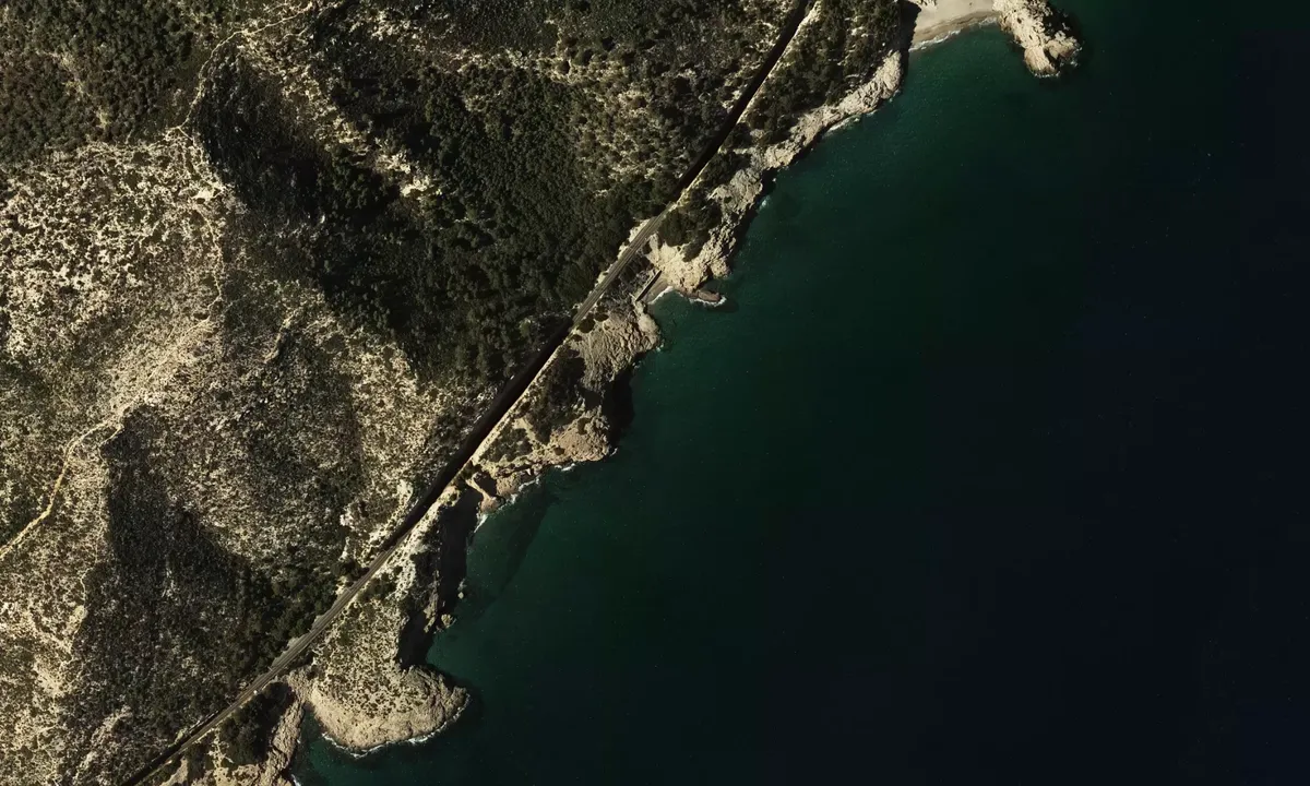 Flyfoto av Cueva del Llop Marí