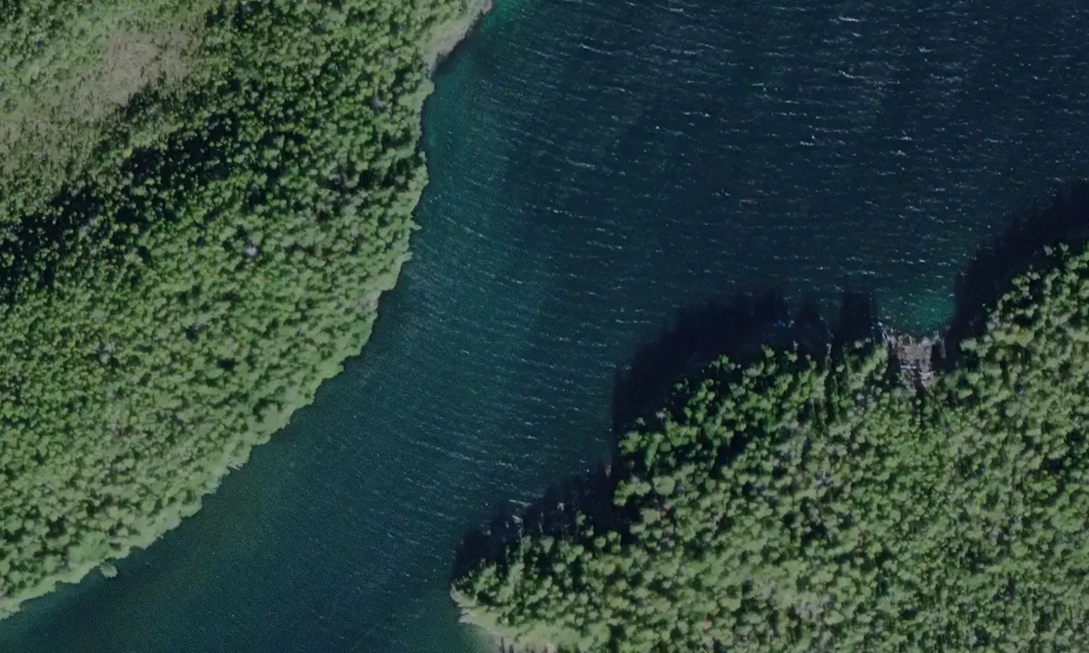 Satelite image of Curlew Bay