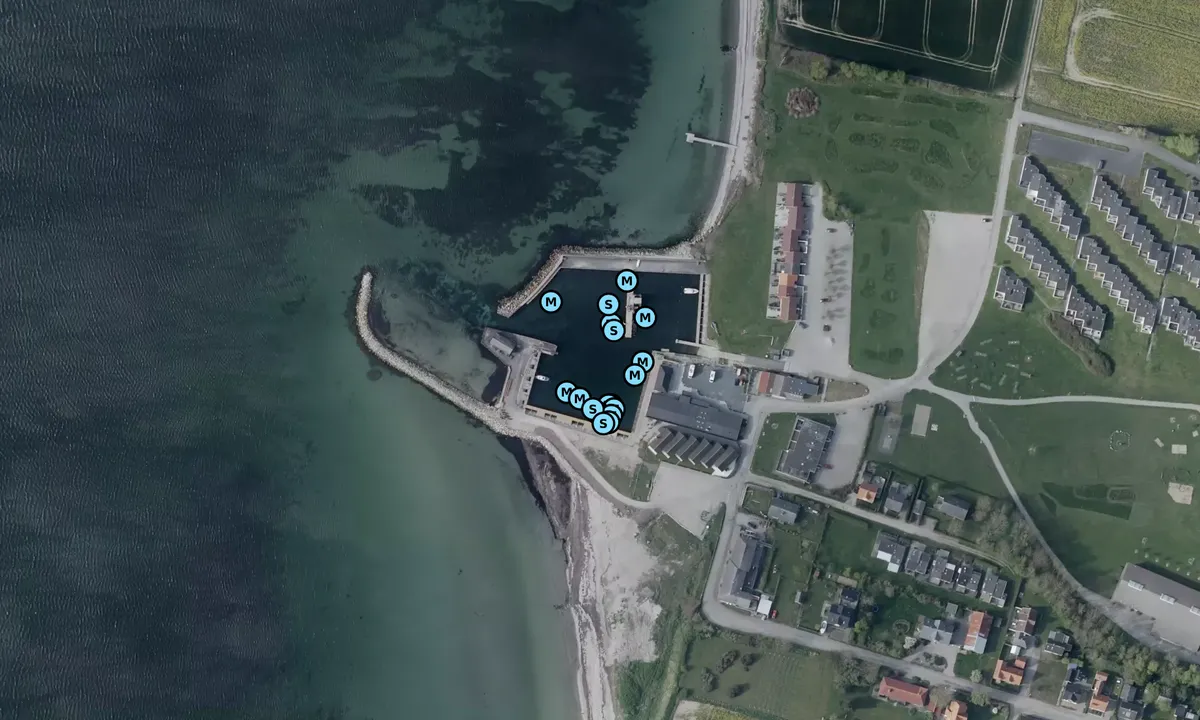 Satelite image of Dageløkke Havn