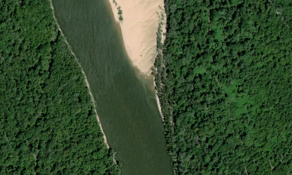 Satelite image of Dark Brown Slough