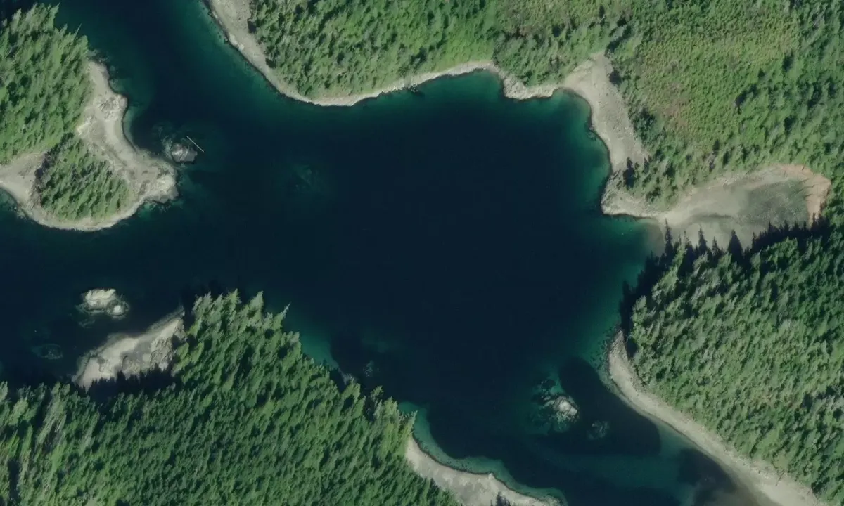 Satelite image of Davis Bay