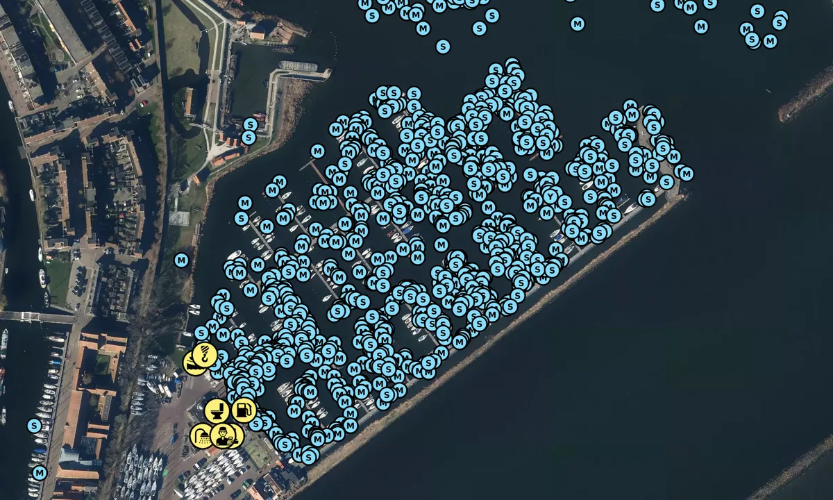 Satelite image of De Compagnieshaven Yacht Harbour