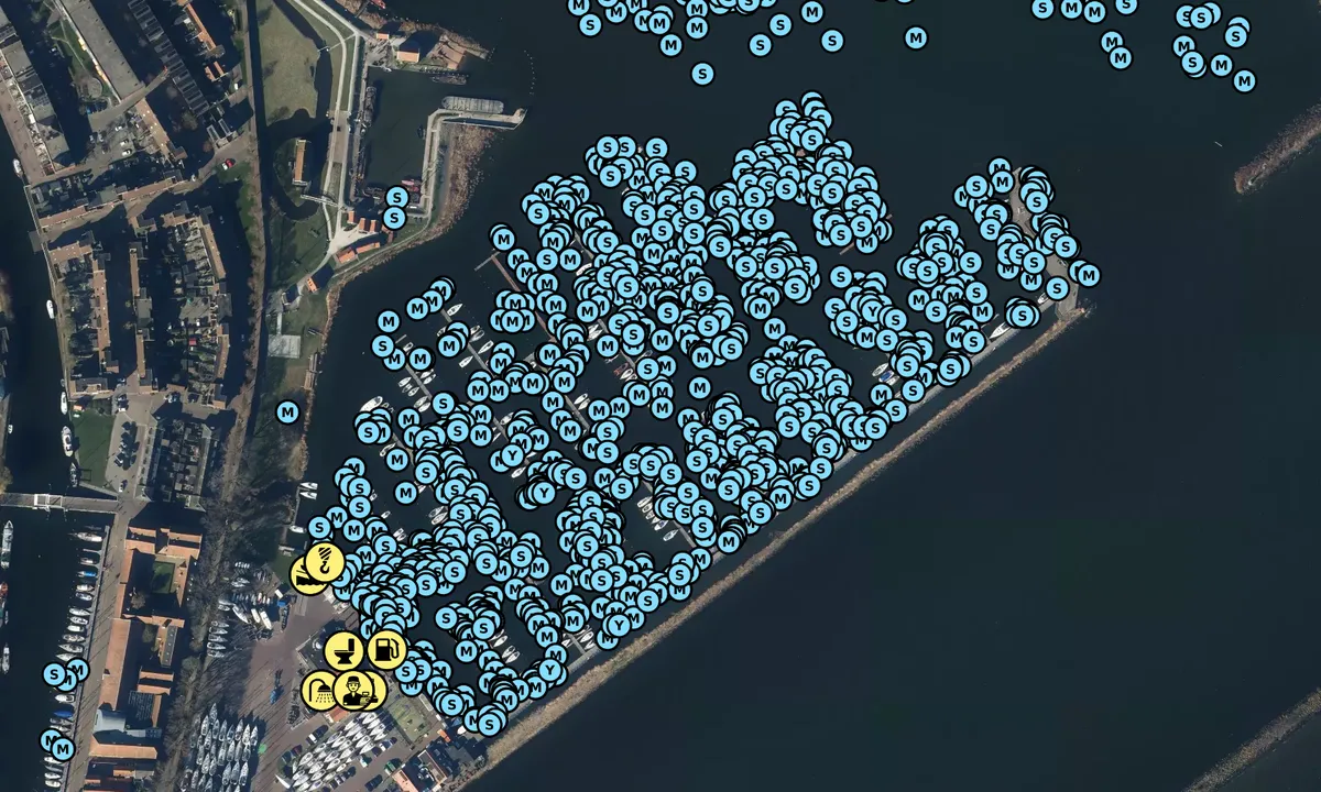 Satelite image of De Compagnieshaven Yacht Harbour