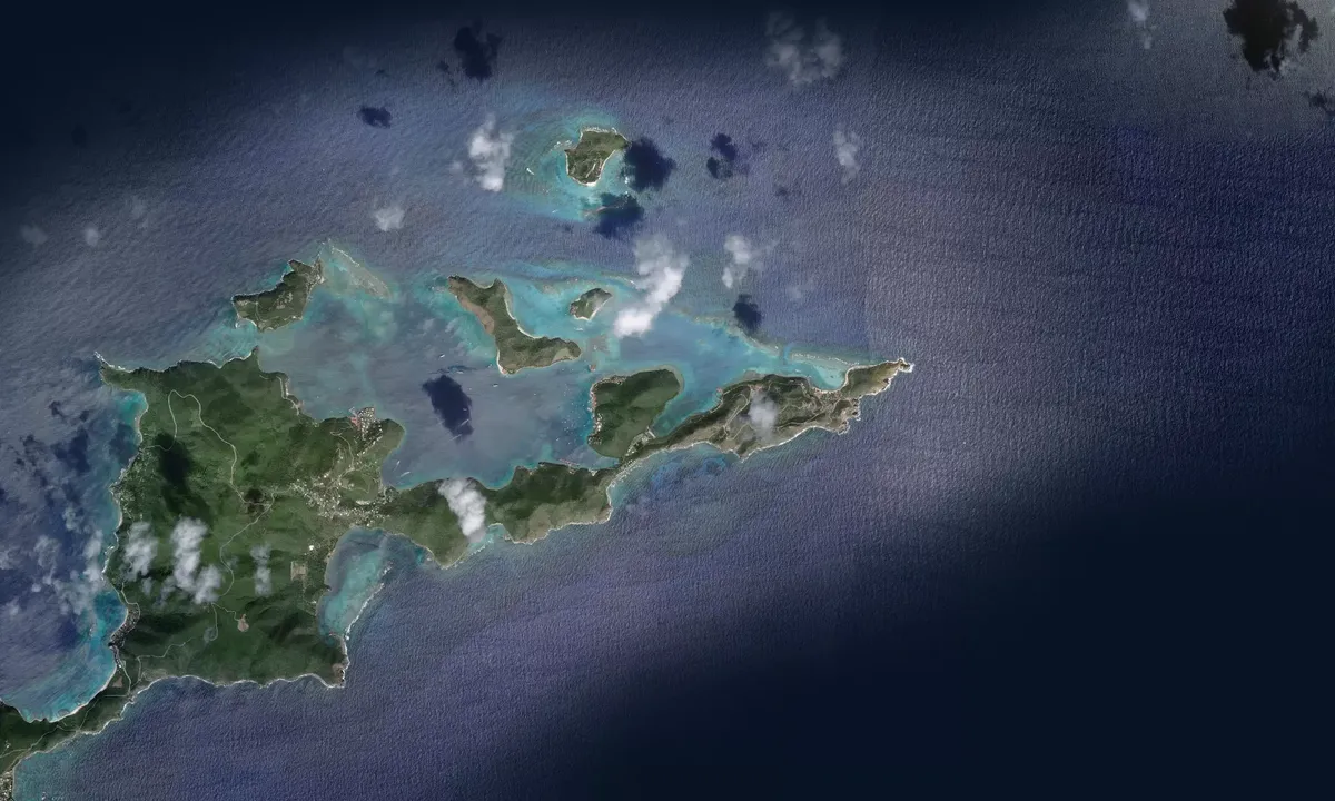 Flyfoto av Deep Bay - Virgin Gorda