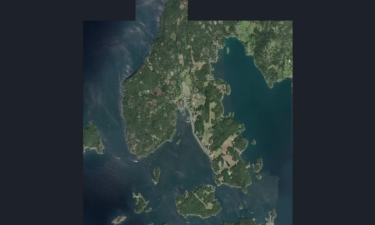 Flyfoto av Deer Harbor Marina - Eastsound