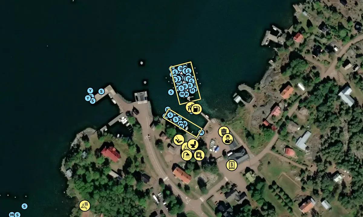 Satelite image of Degerby gästhamn