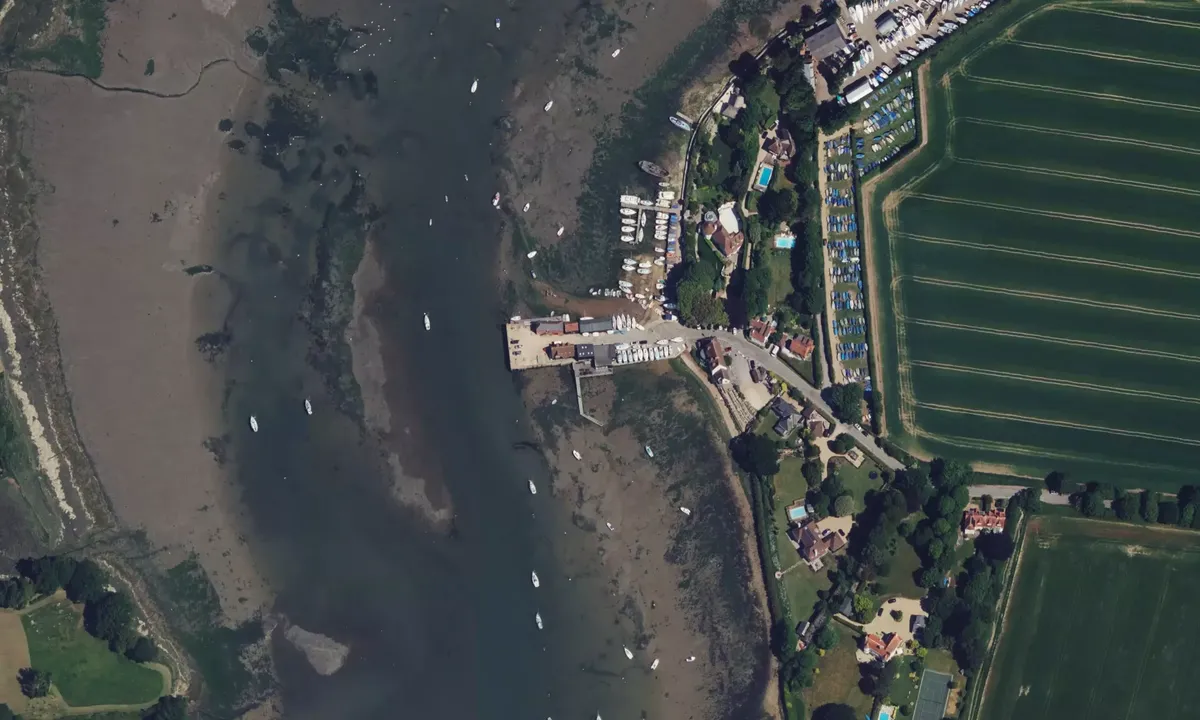Satelite image of Dell Quay