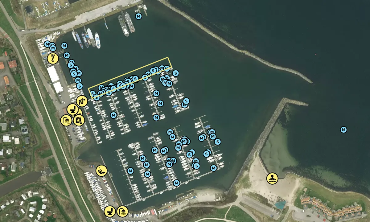Satelite image of Den Osse Marina