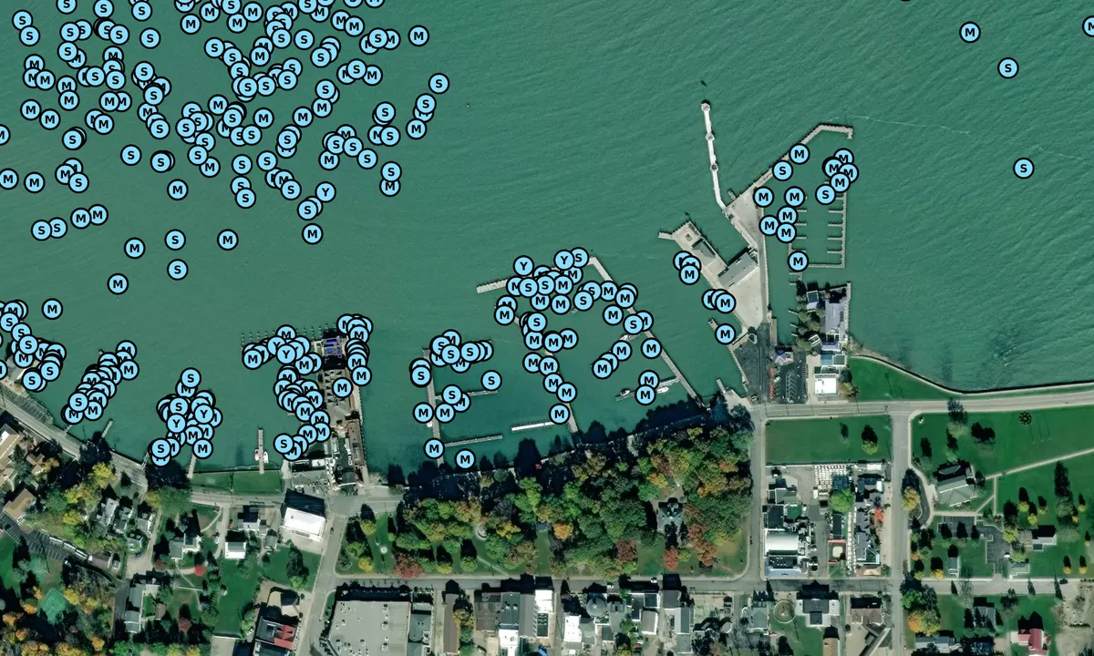 Satelite image of DeRivera Park B Dock
