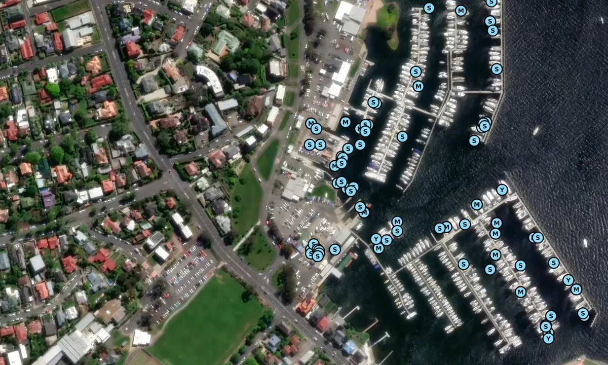 Satelite image of Derwent Sailing Squadron