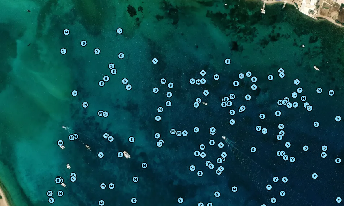 Satelite image of Despotiko Bay