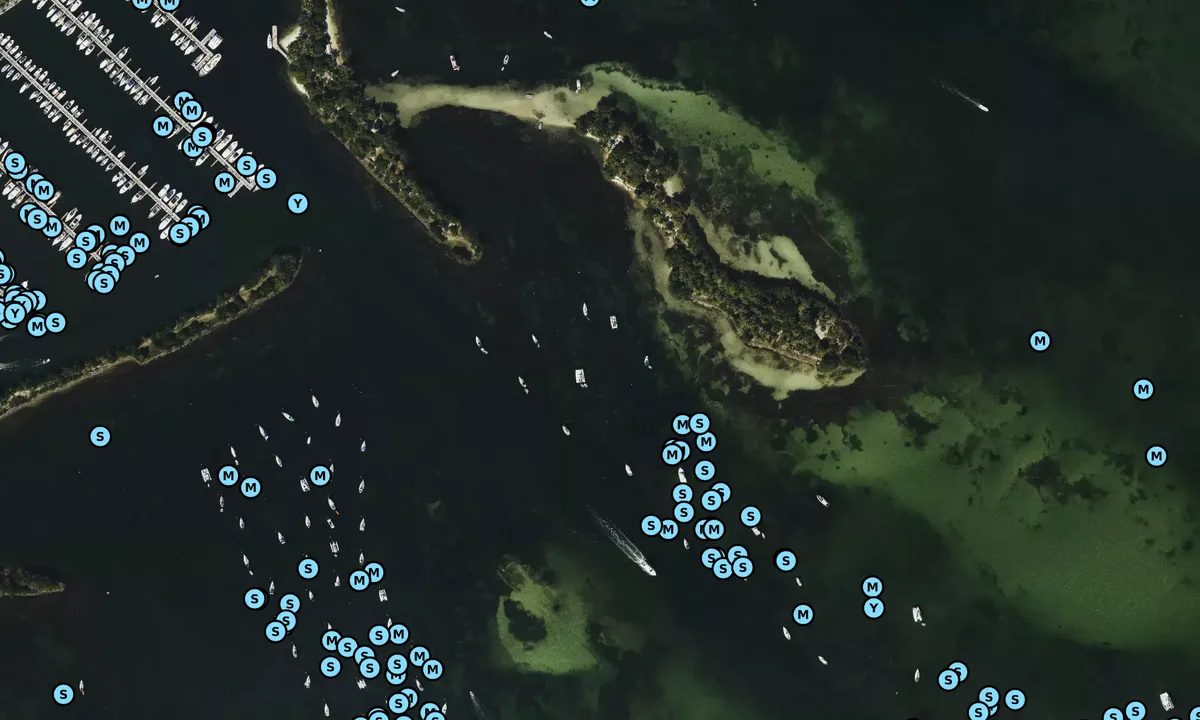 Satelite image of Dinner Key East