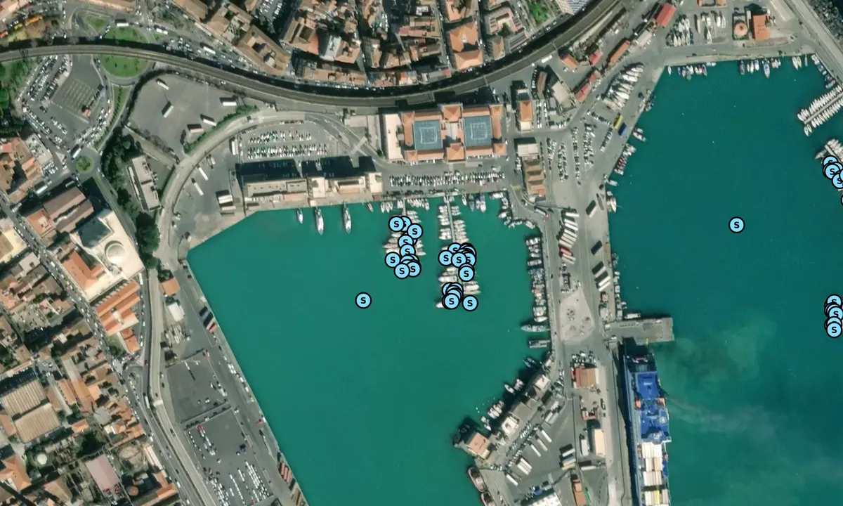 Satelite image of Diporto Nautico Etneo 1