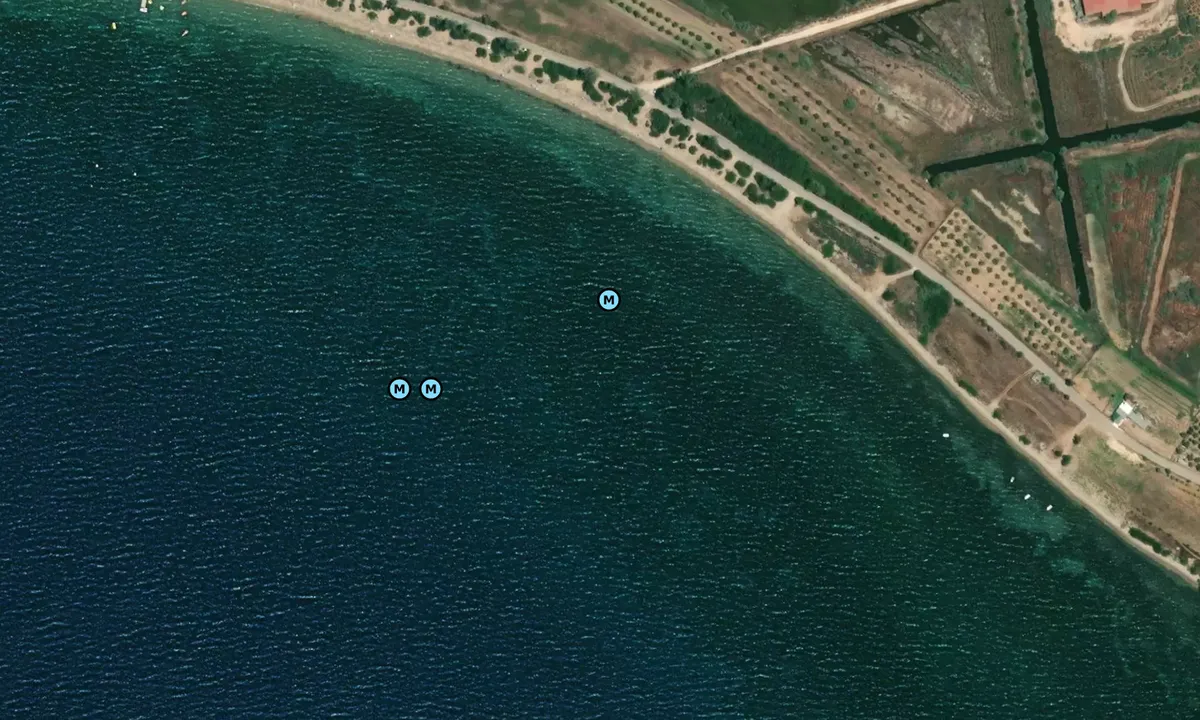 Satelite image of Divari White Beach