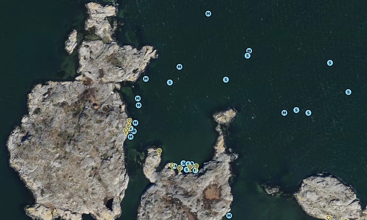 Satelite image of Djupsundsholmarna