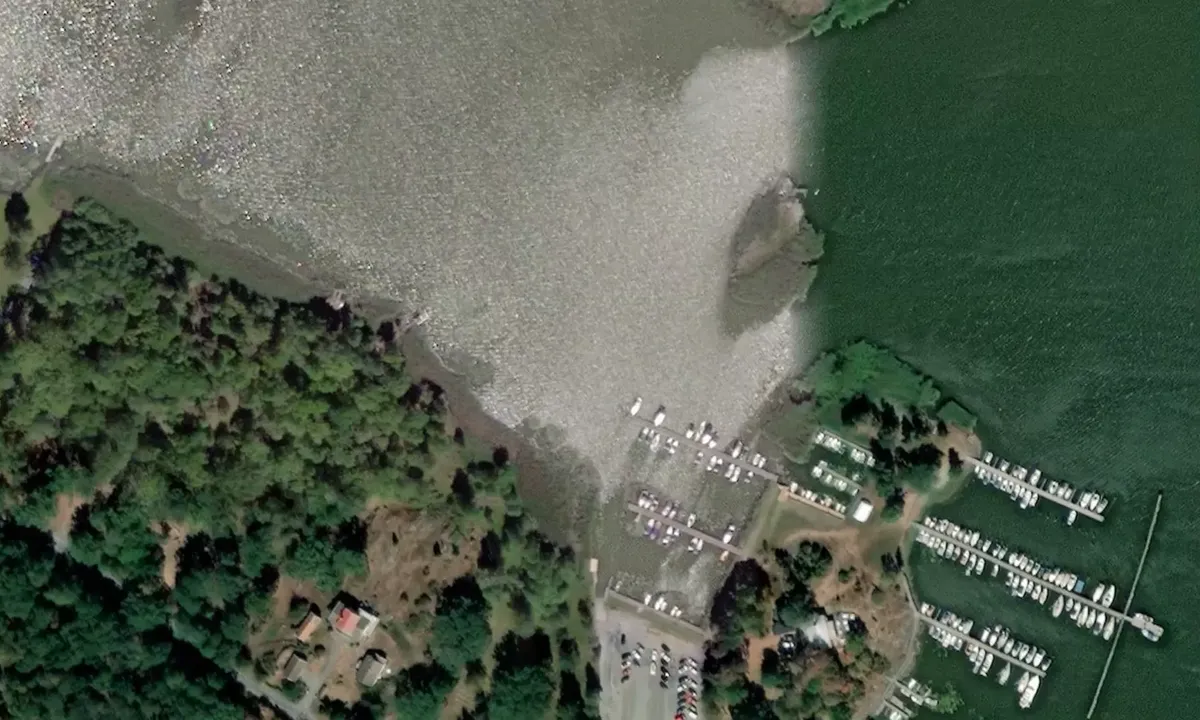 Satelite image of Djurgårdsudde