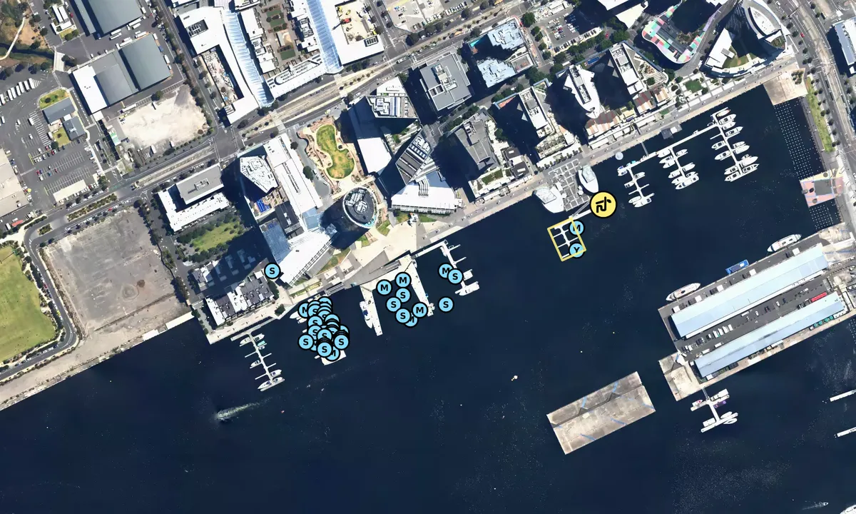 Satelite image of Docklands Marina