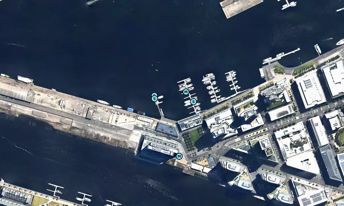 Satelite image of Docklands Yacht Club