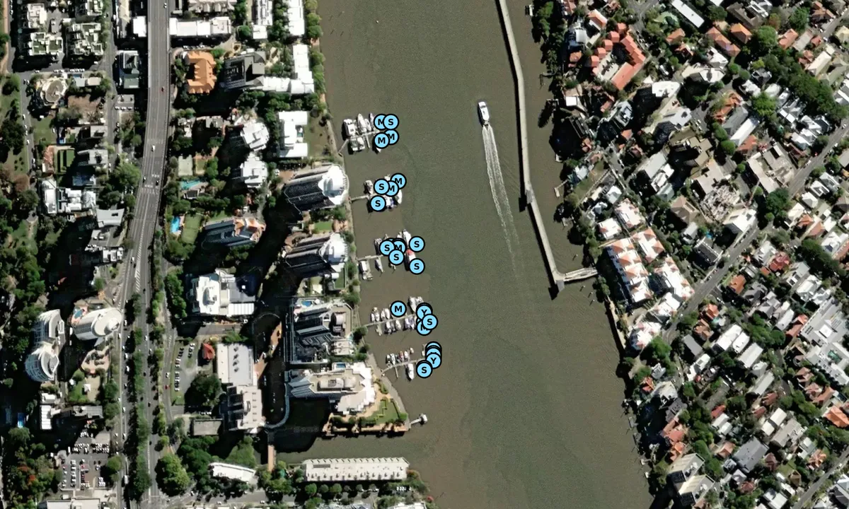 Satelite image of Dockside Marina - Kangaroo Point