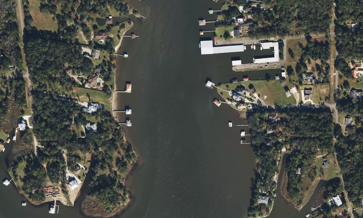 Satelite image of Dog River - 2