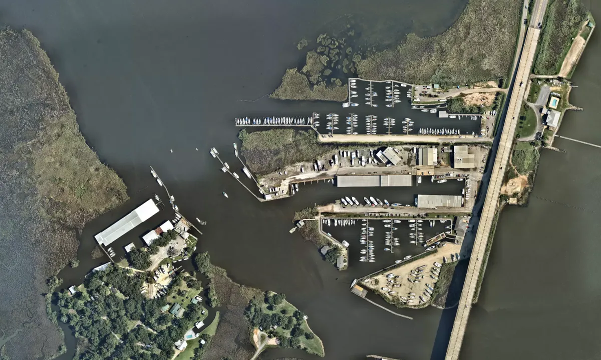 Flyfoto av Dog River Marina