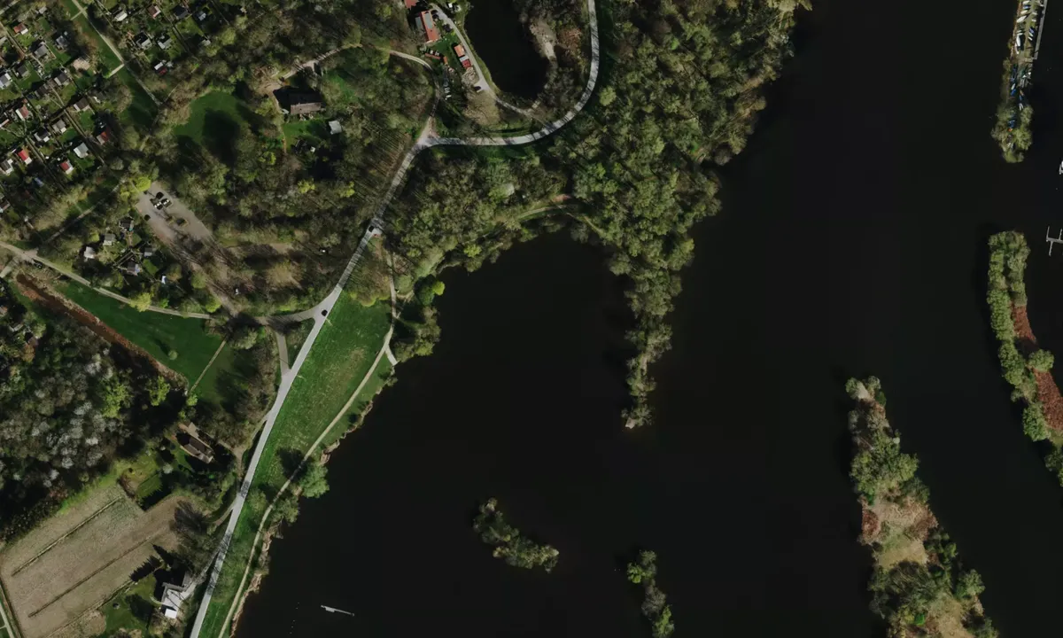 Flyfoto av Doveelbe