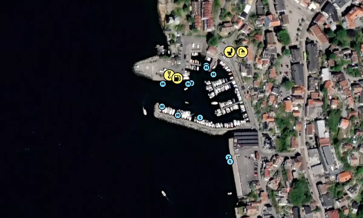 Satelite image of Drøbak båtforening