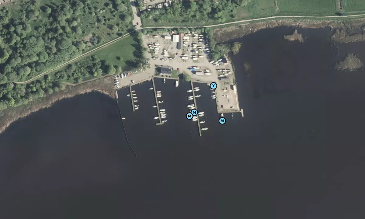 Satelite image of Dronningborg Bådelaug