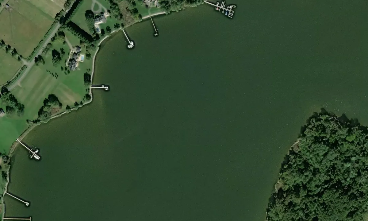 Flyfoto av Drum Point west