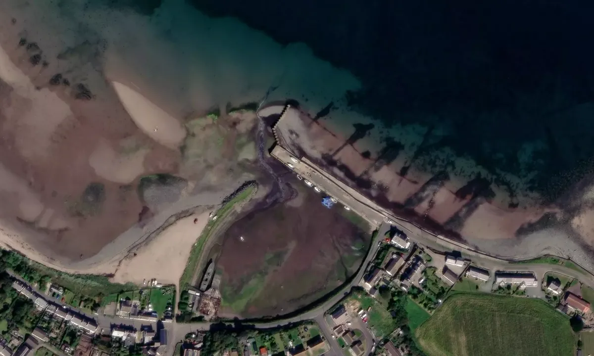 Satelite image of Drummore Harbour