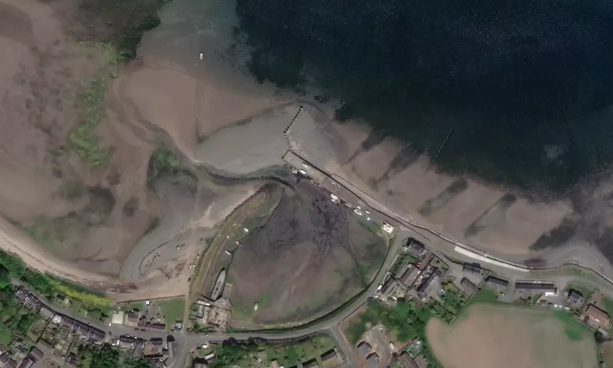 Satelite image of Drummore Harbour