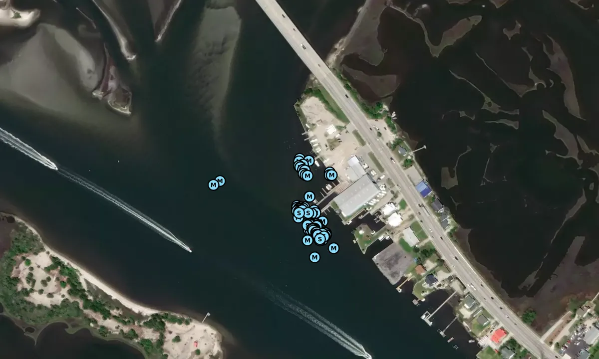 Satelite image of Dudley's Marina