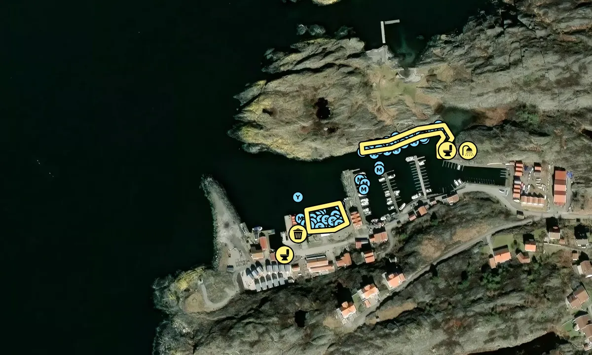 Satelite image of Dyrön - Nordhamnen