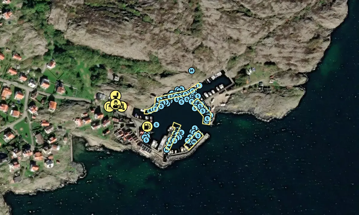 Satelite image of Dyrön - Sydhamnen