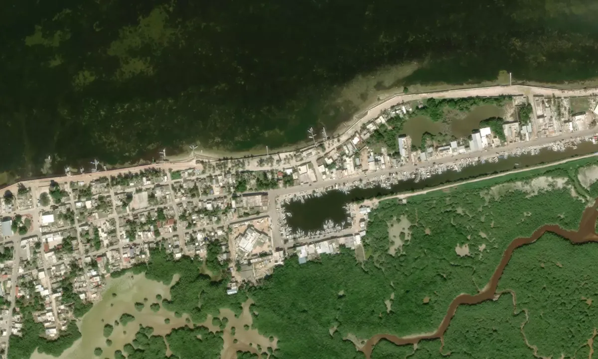Flyfoto av Dzilam de Bravo