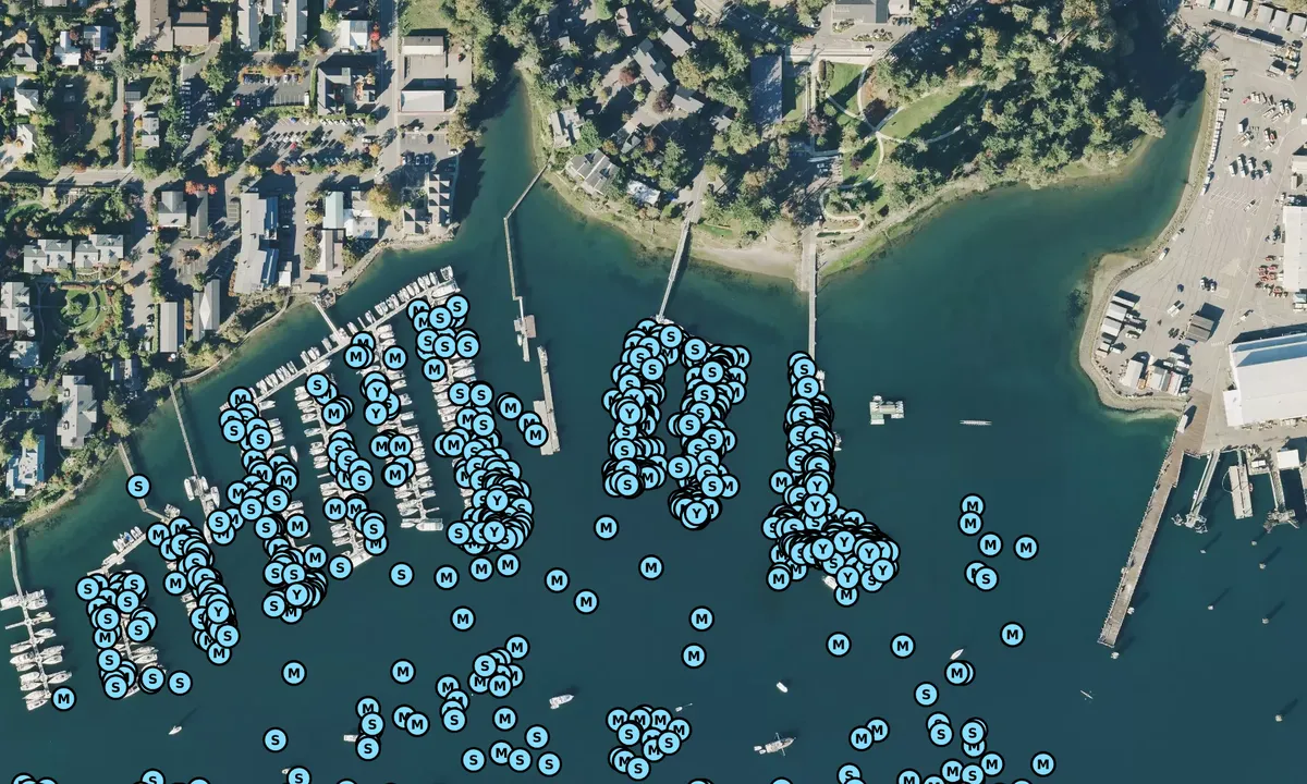 Satelite image of Eagle Harbor City Dock