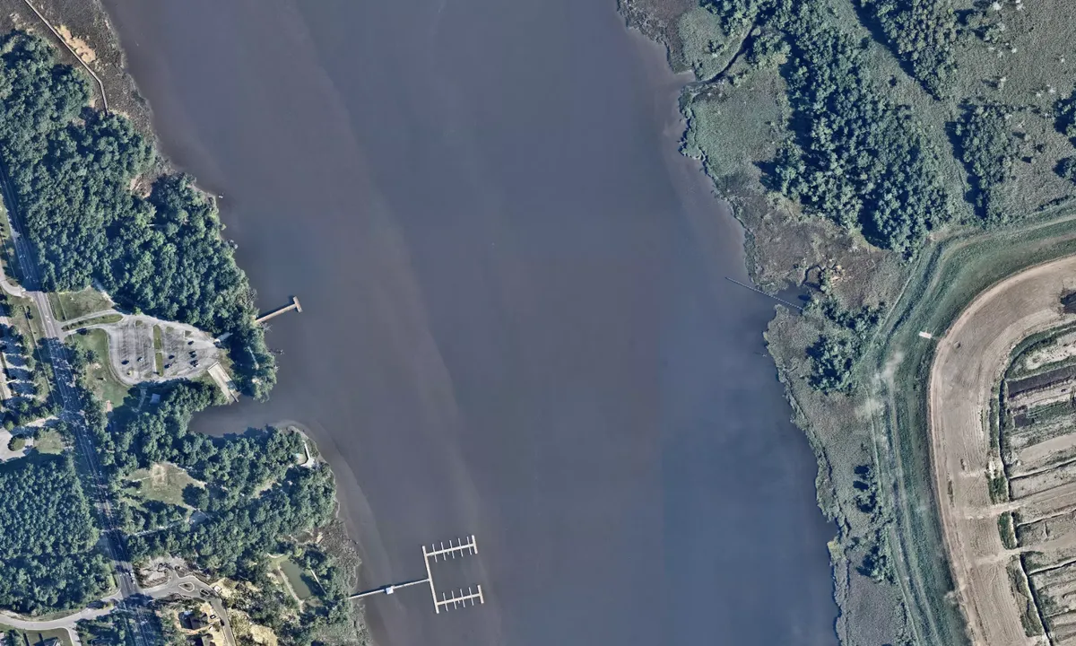 Flyfoto av Eagle Island North