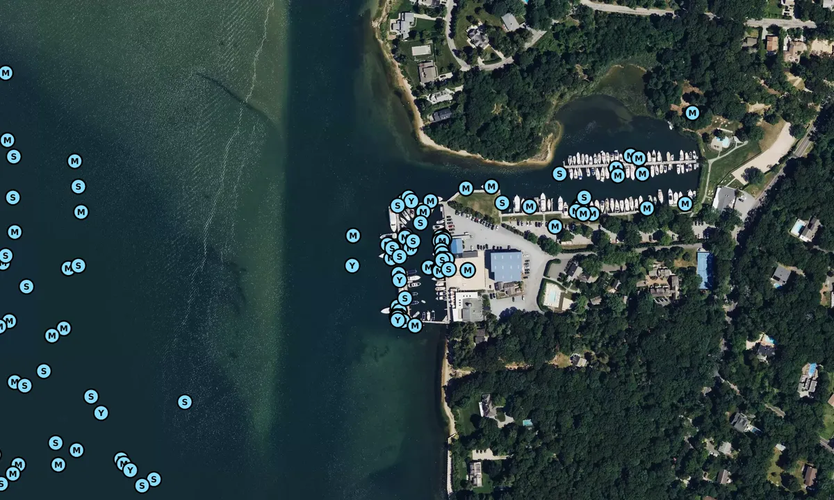 Satelite image of East Hampton Point Marina