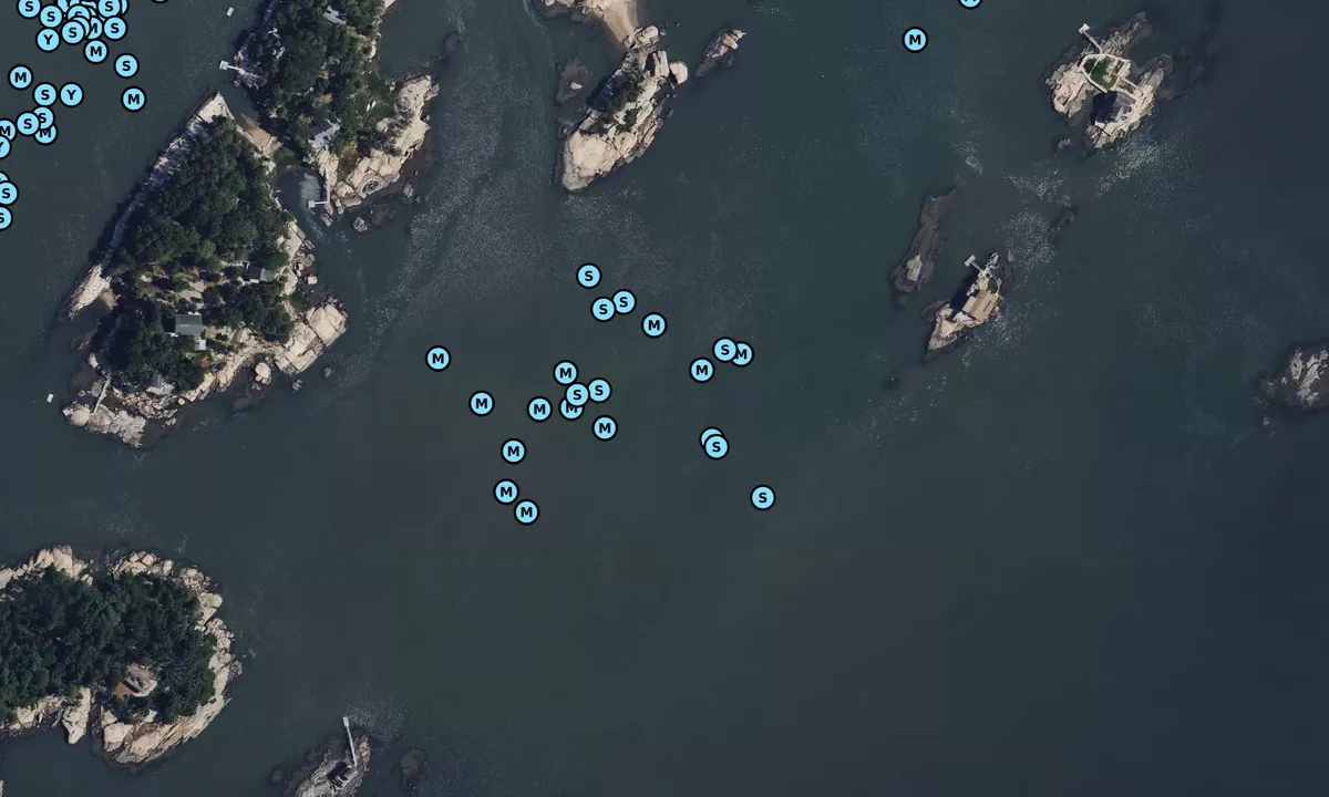 Satelite image of East of Pot Island