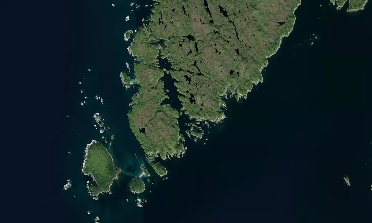 Flyfoto av Edith Harbour