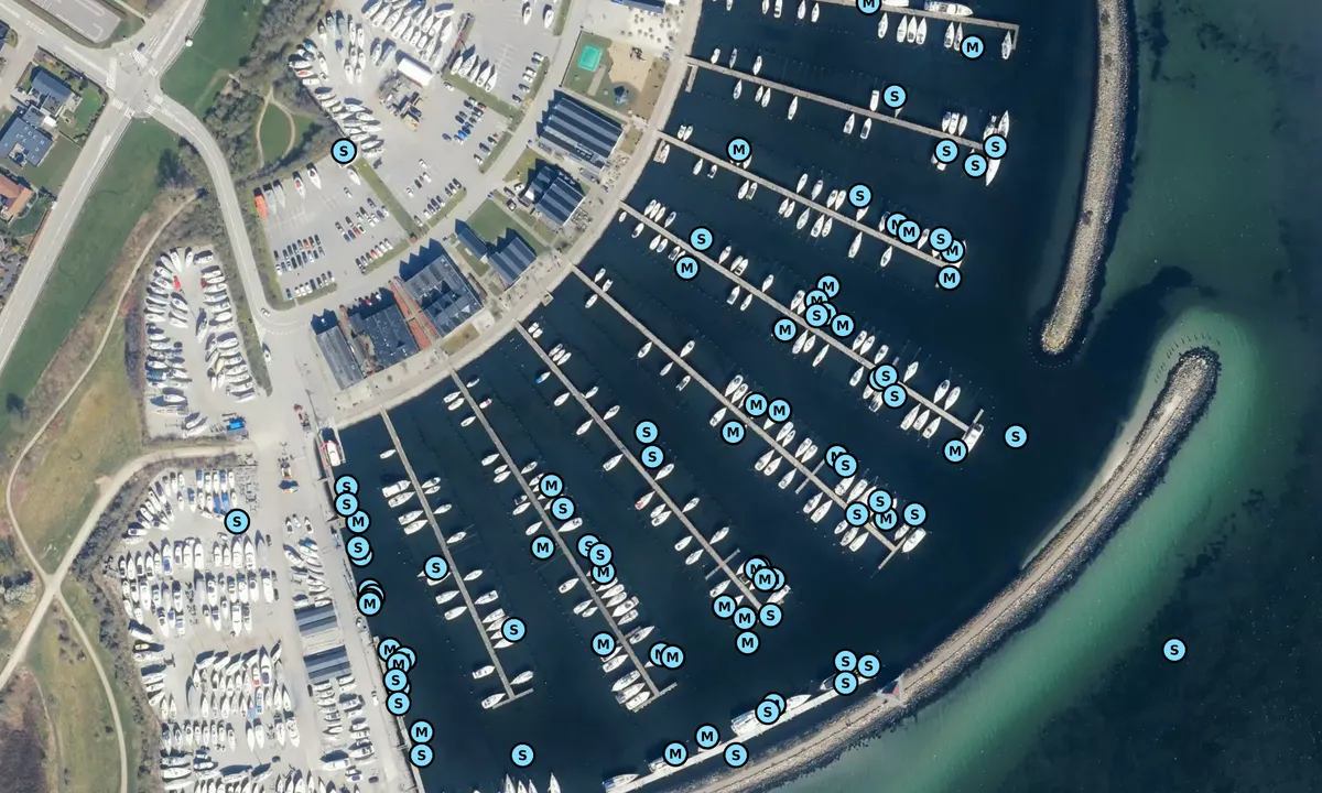 Satelite image of Egå Marina