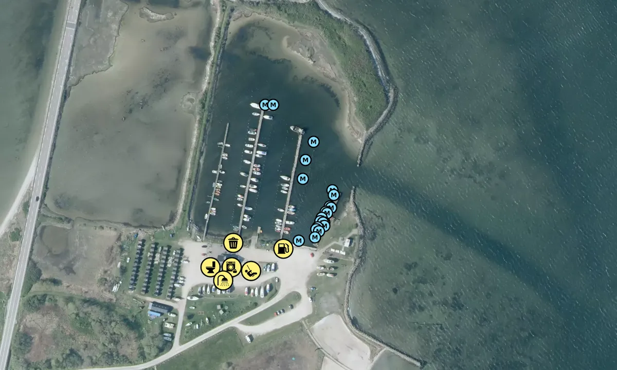 Satelite image of Egense Sejlklub