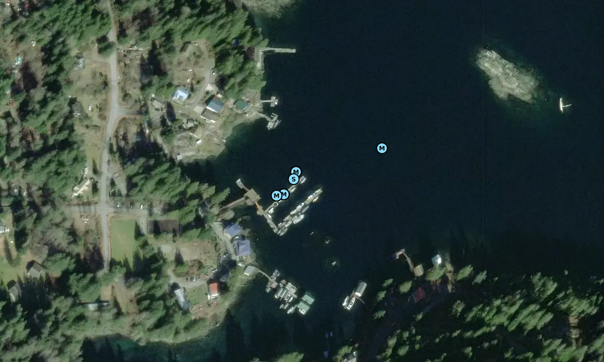 Satelite image of Egmont Public Dock