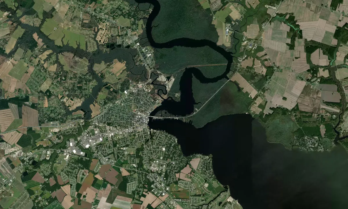 Flyfoto av Elizabeth City