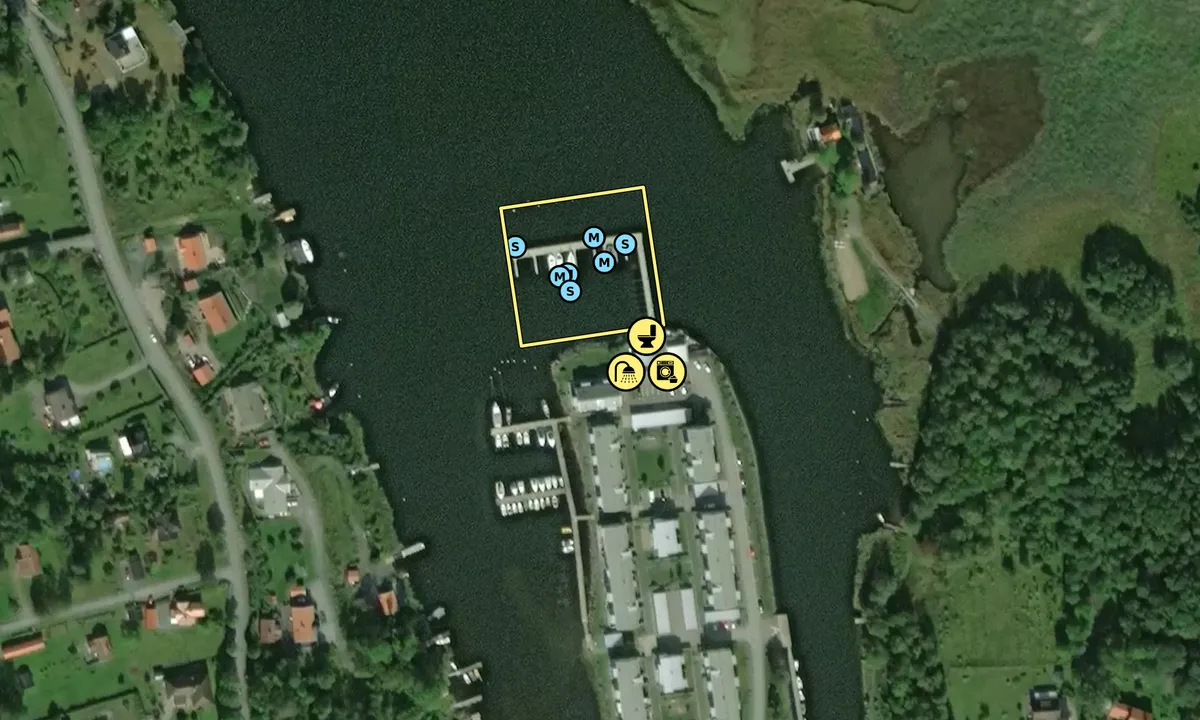 Satelite image of Elmsta /Älmsta Gästhamn