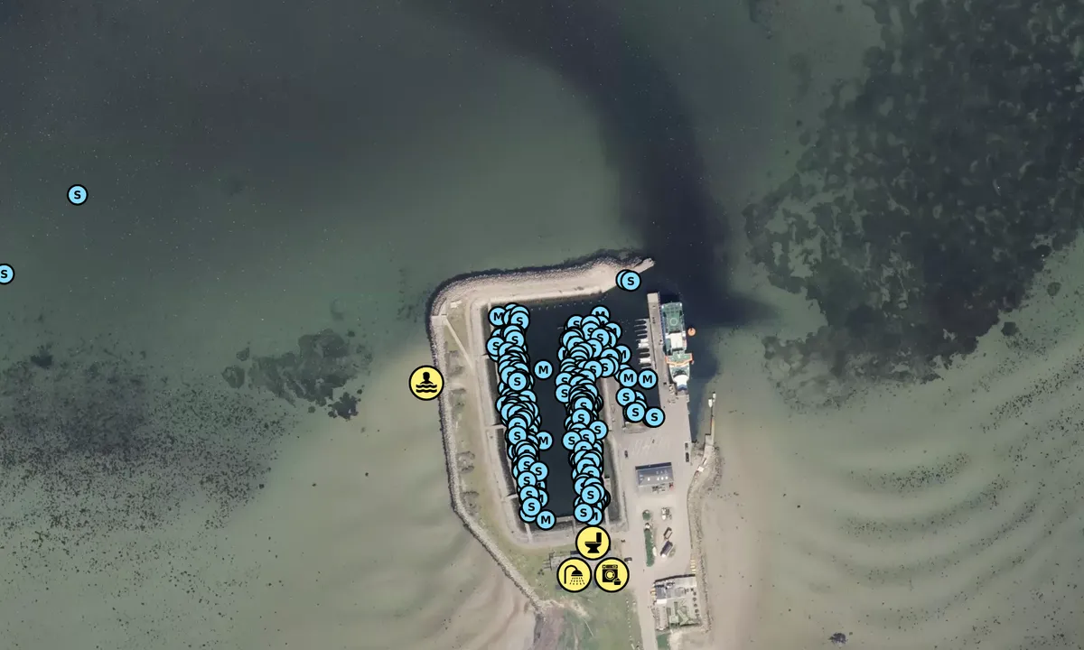 Satelite image of Endelave Havn