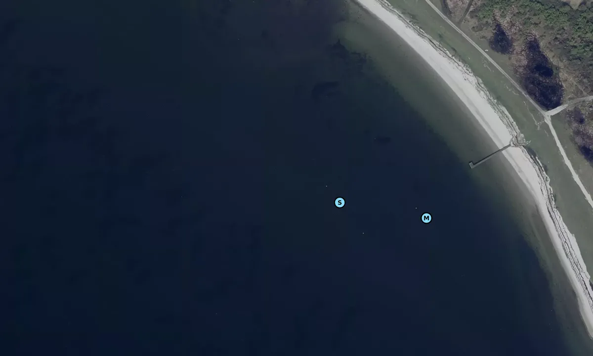 Satelite image of Enebærodde Gabet bouy