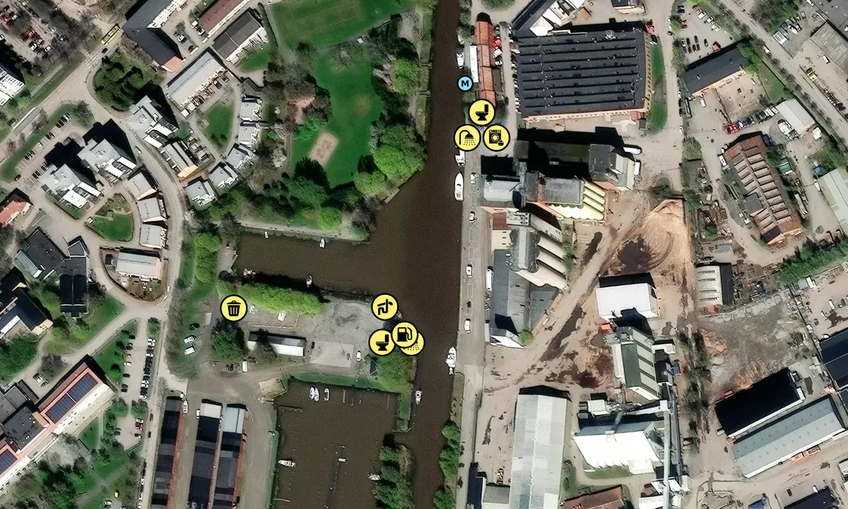 Satelite image of Enköping